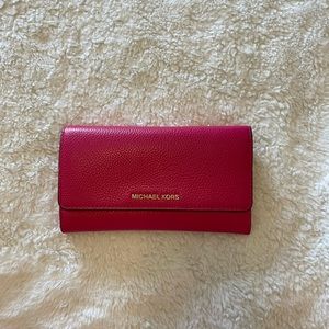 Michael Kors Pink Trifold Wallet